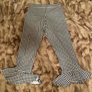 Fun checkered flare capris